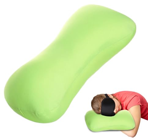 Perlenkissen – Mikroperlen-Reisekissen, tragbares, ergonomisches Stützkissen, Arm- und Rückenstütze für Körper, glatt, kühl, Überwurf, Reisen für Auto, Bett, Büro, Autoreise, Reisen, Camping, für