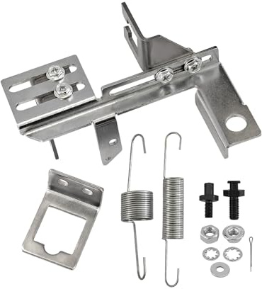 Throttle and Kickdown Cable Bracket with Springs & Linkage Studs Kit Fits for Holley Edelbrock Chevy 1977-up, 9218, TH-350 Square Mount Cable