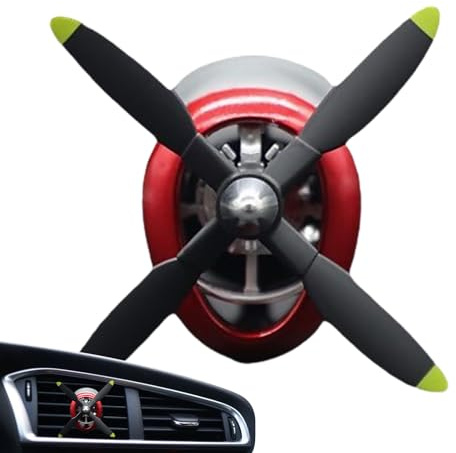 SVCEQZE Lufterfrischer Auto Propeller, ABS Rotierender Propeller Für Auto-Lufterfrischer, Propeller-Auto-Entlüftungsclip, Auto-Parfüm-Entlüftungsclip Für LKW, Zuhause