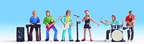 NOCH® Figuren-Set Band, Modellbau Figuren H0, 1:87, ideal als Zubehör für Dioramen und Miniaturwelten