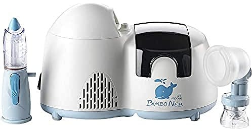 Air Liquide Healthcare, BIMBONEB, Apparecchio per Aerosolterapia per Bambini, Dotato di RINOWASH e PERFECTA, Aerosol per la Terapia Inalatoria, Trattamento Sicuro, Veloce ed Efficace