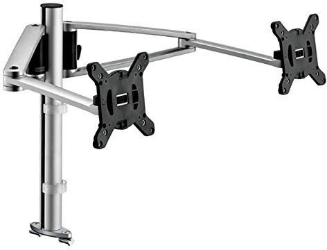Novus Dahle 910+2269+000 Monitorhalterung, Metall, Silber, 9 x 41.5 x 35 cm