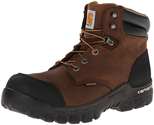 Carhartt Men's Rugged Flex WP 6 Composite Toe Work Boot, Dark Brown Oil Tanned, 10.5 M US