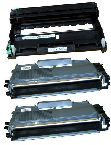 Kompatibel Trommel und 2X Toner für Brother TN-2010 und DR-2200 für HL-2130 HL2132 HL2135W DCP7055 DCP7055W DCP7057...