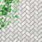 Tenedos Vogue Tile Fliesenrückwand aus echtem Perlmutt, Fischgrätenmuster, Mosaik, für Küche, Bad, Dusche, Spas, Kamin, Pool, Weiß