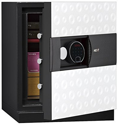 Phoenix Next Luxus Safe Weiss mit Fingerprint-Schloss (Klein) (Klein)