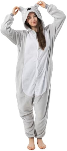 Katara 1744 - Koala Kostüm-Anzug Onesie/Jumpsuit Einteiler Body für Erwachsene Damen Herren als Pyjama oder Schlafanzug Unisex - viele Verschiedene Tiere