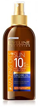 Eveline, Öl mit Bräunungsbeschleuniger, SPF10, 150 ml, SUN Bronze