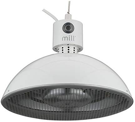 Mill 99499 - Riscaldatore a sospensione in carbonio, 1500 W, colore: Grigio chiaro