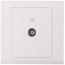 MK Essentials 1G Single Outlet Isolated TV Socket