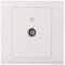 MK Essentials 1G Single Outlet Isolated TV Socket