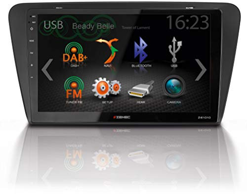 ZENEC E>GO Core Set passend für Skoda Octavia III, 5E, Bj. 2012-2017 │ 10.1“/25,7 cm 16:9 LCD-TFT Bildschirm │ DAB+ Tuner │ SmartLink Direct Anbindung (Set bestehend aus Z-F5601 + Z-E1010)