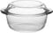 1.5 Litre Borcam Round Casserole Oven Dish with Glass Lid