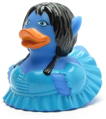 Avatara Badeente I Quietscheente I L: 9,5 cm I inkl. Badeenten-Schlüsselanhänger im Set