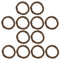 Holibanna Rattan Wreath Ring 10PCS DIY Florist Vine Branches Natural Grapevine Craft Rattan Wicker Hoop Garlands for Home 10PCS
