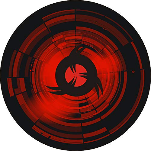 KLIM Chairmat - Tapis en Tissu pour Chaise et Fauteuil + Protège Le Sol + Antidérapant + Décorez Votre Bureau, Salon, Chambre, etc. + Tapis Grande Taille pour Sol + 120 cm + NOUVEAUTÉ 2022 (Rouge)