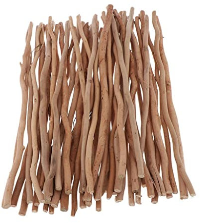 dailymall 50 Branches de Bois Flotté Naturel Bâtons Rustique Pièces Artisanat Bois Bricolage - 30cm