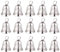 Tomaibaby 20Pcs Silver Christmas Bells Ornaments - Vintage Alloy Jingle Bell Charms for Diy Crafts, Jewelry Making, Tree Decorations, and More