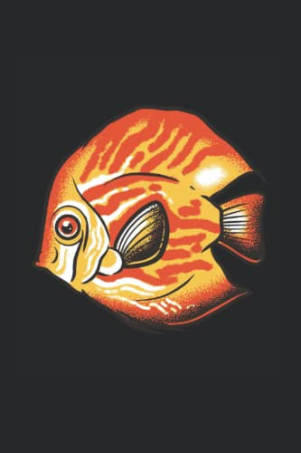 Aquarium Notizbuch: Diskusfisch Notizbuch | 6x9 Zoll DIN A5 | 120 Seiten Punktraster | Aquarium Notizheft | Aquarianer Tagebuch | Fisch Schreibheft | Aquaristik Geschenk