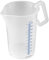 Thermohauser Vaso medidor con mango cerrado, 2000 ml, plástico PP, escala azul en litros y mililitros, transparente
