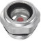 sourcing map Aire Compresor Aceite Nivel Indicador Mirilla Vidrio 3/8 Macho Roscado Aluminio Líquido Indicador Vista Ventana