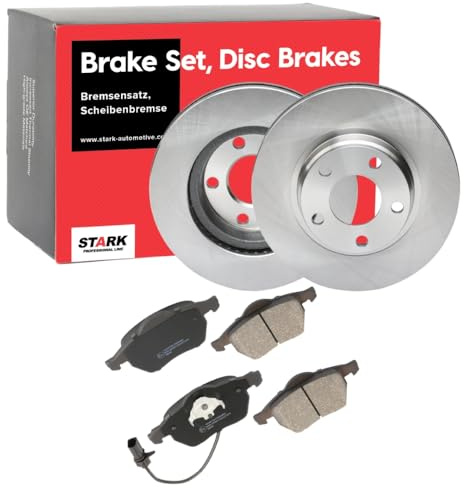 STARK Bremsen Set Vorne 280mm Bremsscheiben und Beläge Komplett Kompatibel mit AUDI A4 Avant 8ED, B7 A4 Avant 8E5, B6 A4 Limousine 8D2, B5 A4 Avant 8D5, B5, VW PASSAT Variant 3B6