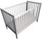 Bello24 - Kinderbett Babybett Bello Basic – Ökologisch und aus Massivholz 3 Fach höhenverstellbar inkl. Matratze mit DREI herausnehmbaren Latten 60 x 120 (Grau)