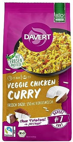 Veggie Chicken Curry mit Fairtrade Reis 1 x 120 g