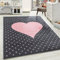 Carpetsale24 Tapis pour Enfants, Couleur Rose, Conception de Coeur, 111154, Tapis Rectangle, Tapis Chambre d'enfant Chambre bébé, 200 x 290 cm