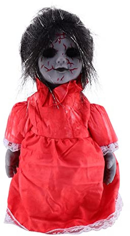 Toyvian Gruselige Halloween-Zombie-Baby-Puppen - Sprachaktivierte Induktion Gehende Lebensechte Babypuppen Für Partygeschenke