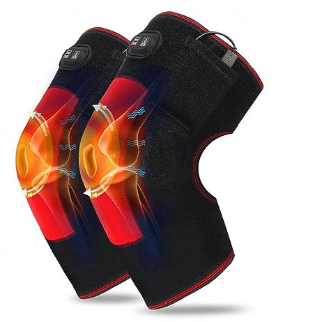 VIDECOR Beheizte Kniebandage, Elektrisch Beheiztes Kniepolster, Beheizte Kniebandage, Wärmetherapie Bei Gelenkschmerzen, Arthritis-Meniskus-Schmerzlinderung für Männer und Frauen