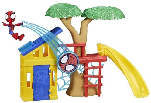 Parque De Juego De Spidey con Figura Articulada De Spidey, Marvel Spidey Y Su Superequipo – Juguete Interactivo para Niños De 3 Años en Adelante
