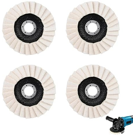 Wolle Polieraufsatz Winkelschleifer, 115mm Polierscheibe Winkelschleifer, Wolle Buffing Polierscheibe Pad, für Polierscheiben für Bohrmaschine, Winkelschleifer Schleifschleifen Tool(22mm) (1 Stück)