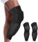 DGYAO Knee Calf Guard Support Pads Protector Padded Compression Sports Protective Safe Guard Gear Extreme Exercise for Rugby Football Shin Guards 1 Pair L