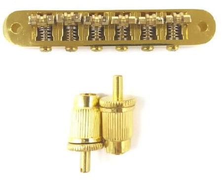 Gitarre Tune-O-Matic Roller Bridge Ersatz 6 Saiten E-Gitarre Hardtail Bridge Gitarrenteile Einfach zu bedienen 6 Saiten Gitarrenbrücke