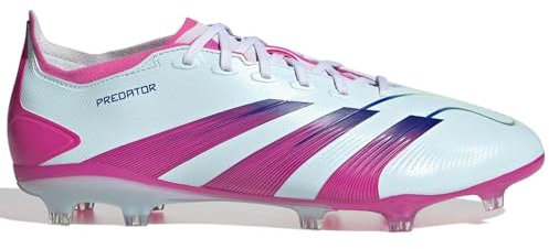 adidas Predator League 99 Capsule Firm Ground Scarpe da calcio – Collezione limitata con grafica colorata icona, tomaia Grippy Hybridfeel, suola Controlplate 2.0, Quasi Blu Rosa Lucido Semi Lucido Blu