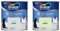 Dulux Valentine Peinture Si Simple Peinture Intérieure Toutes Pièces Satin - Peinture Murs et Plafonds, Portes et Plinthes - Lot de 2 - Couleurs : Le Gris Pastel & Le Vert 0,5 L