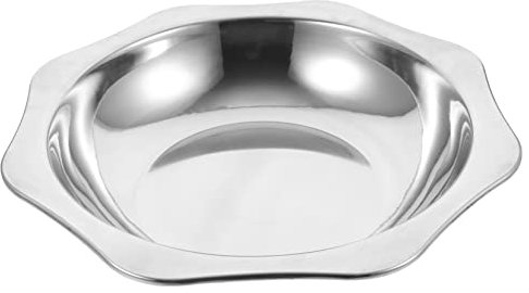 PRETYZOOM Stainless Steel Griddle Broth Pot Flat Bottom Bakeware Stir Fry Pan Non Stick Grilling Pan Vinyl Stair Stickers Stainless Steel Saucepan Mini Wok Deep Pot Metal Daily Use