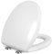 SAMODRA Toilet Seat Soft Close White Oval, Quick Release for Easy Clean, Simple Top Fixing,Standard Toilet Lid with Adjustable Hinges, O Shape