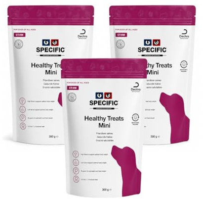 Specific CT-HM Healthy Treats Mini | 3er Pack | 3 x 300 g | Für Hunde Aller Rassen | Leckerlis während der Gewichtsreduktion | Kann zur Reduzierung des Energiegehalts beitragen