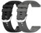 Garmcool 2 Pack 22mm Silicone Bracelets Compatible avec Garmin Forerunner 255/Vivoactive 4/Venu 3 Bracelet Noir Gris Foncé Hommes Femmes Remplacement Sport Accessoires