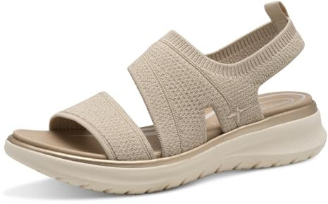 Tamaris Femme Comfort Damen Sandale TC Vegan, Beige doré, 40 EU