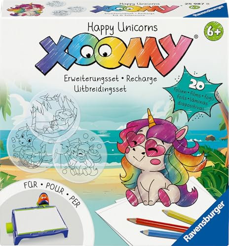 Ravensburger – Xoomy – Recharge – Happy Unicorn – Licornes – Dessin – Loisir créatif – Dès 6 Ans – 25987