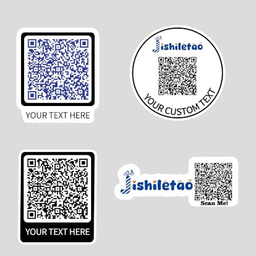Adesivi personalizzati con codice QR per aziende Design I tuoi adesivi Instagram Adesivo personalizzato con logo personalizzato con codice QR Testo Nome Immagine Foto 30-240 PCS