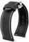 JVEIWAD 20 mm 21 mm 22 mm 23 mm 24 mm Nylon-Leder-Armband, kompatibel mit Tag Heuer Citizen No.5 WATCH Herren Damen Canvas Stoff Uhrenarmband(White line-silver,21mm)