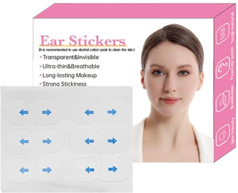 Earring Tape - Ear Tape for Earrings Kids | Ear Stickers To Stick Ears Back | 30 Transparent Ear Support Patch | Ear Stickers Pinning Back Ears | Ear Corrector Tape Cosmetic Correctors for Ears