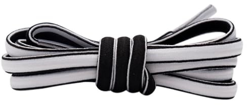 Codulu Lacci per scarpe da ginnastica bicolore, piatti, larghi 8 mm, di ricambio, per scarpe da ginnastica e casual, 180 cm