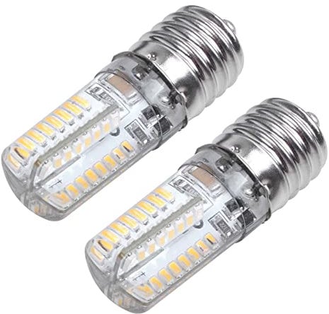 Kznifmk 2X E17 Lampadina Socket 5W 64 Led 3014 Smd Luce Bianca Calda Ac 110V-220V