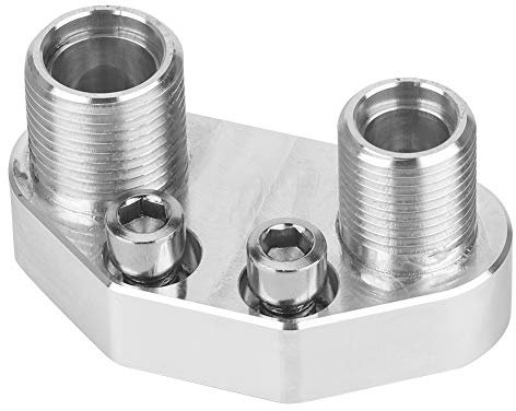 Pissente AC Compressor Adapter Air Conditioner Compressor Parts AC Compressor Fitting 6061 Aluminum 8AN 10AN Fitting with 3/4-16 and 7/8-14 Threads for Sanden SD7B10 7176 Compressor