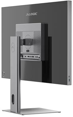ALOGIC Aspekt | 32 Zoll | IPS-Panel | UHD Glänzende Displayoberfläche | Höhenverstellbarer Standfuß | 10 Anschlüsse | |Space Grey